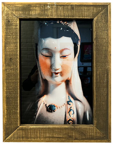 Guan Yan,  Chromoluxe print, Framed in wood.