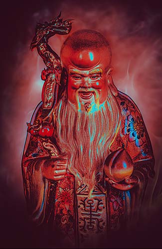 Shoulao, the God of Longevity, Immortality & Fortune - SOLD