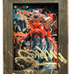 Emperor Guan Yu with a graffiti background, gold leaf graffiti tag spells out GWAN
